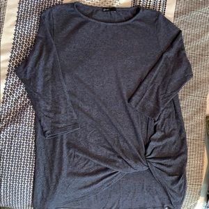 Faux tie lightweight sweater